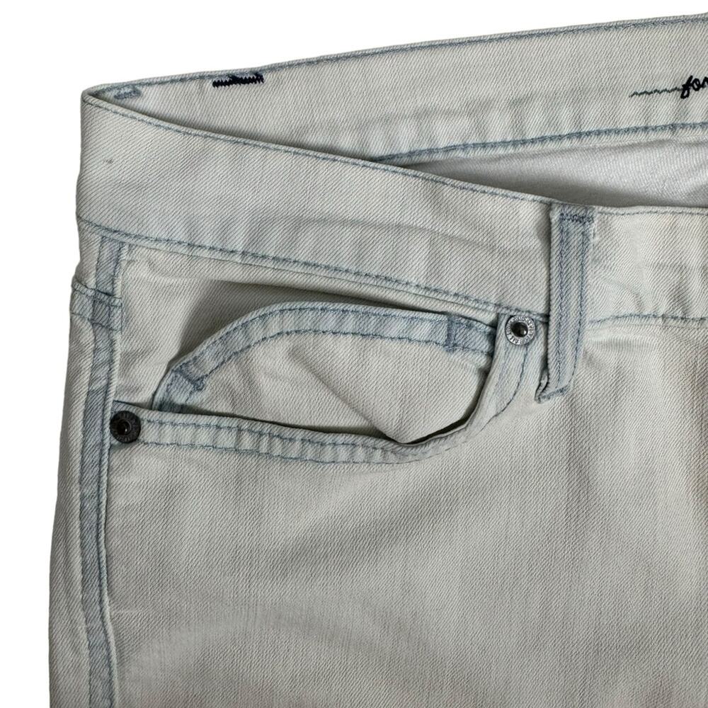 7 for All Mankind Low Rise Stretchy Straight Leg Summer Y2K Denim Pants Size 32 - Picture 4 of 13